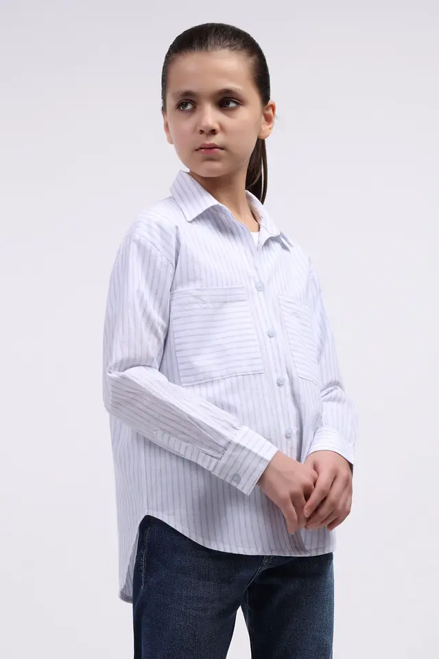 شومیز بچگانه دخترانه نخی مدل 3791-لوک