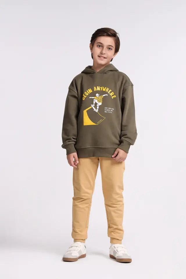 هودی پسرانه طرحدار مدل 4086-لوک