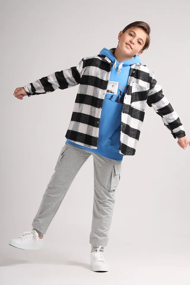 شومیز زمستانی پسرانه مدل 4072-لوک