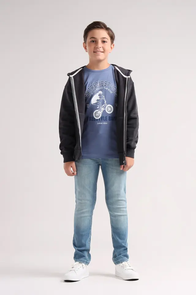 سویشرت کلاهدار پسرانه وارتان-لوک