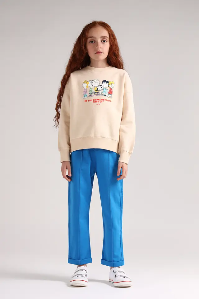 شلوار دخترانه دمپا پاکتی زنبق-لوک