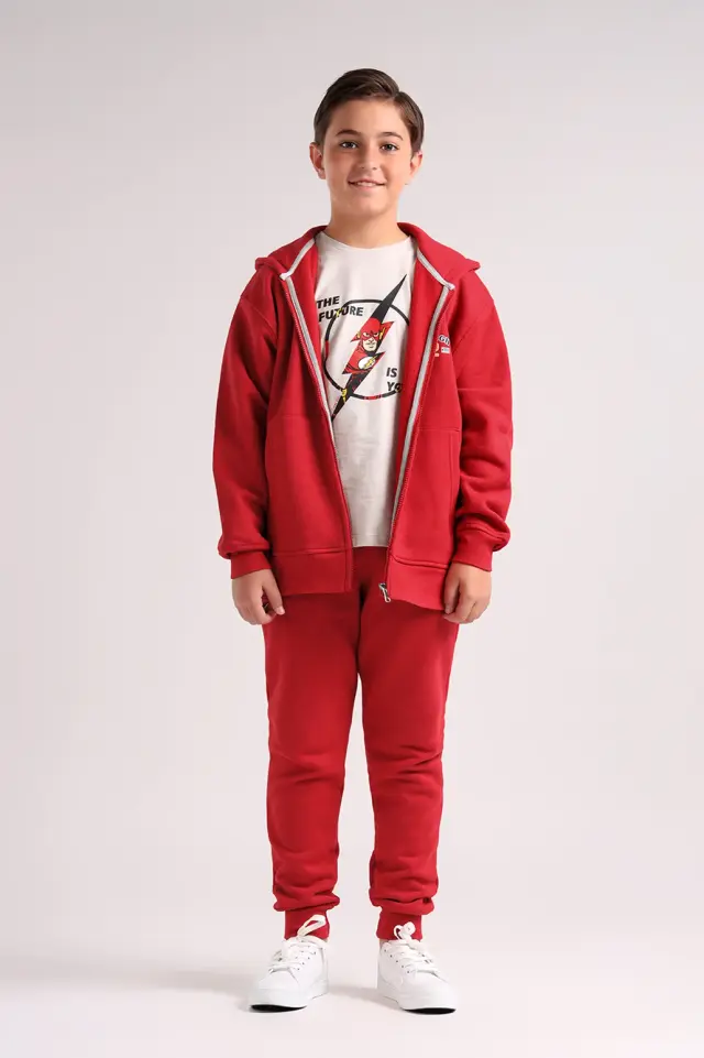 سویشرت زیپ دار پسرانه مدل 4155-لوک