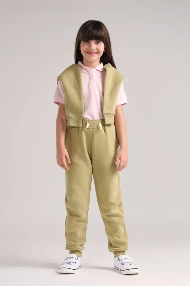 شلوار ساده دخترانه مدل 4174-لوک