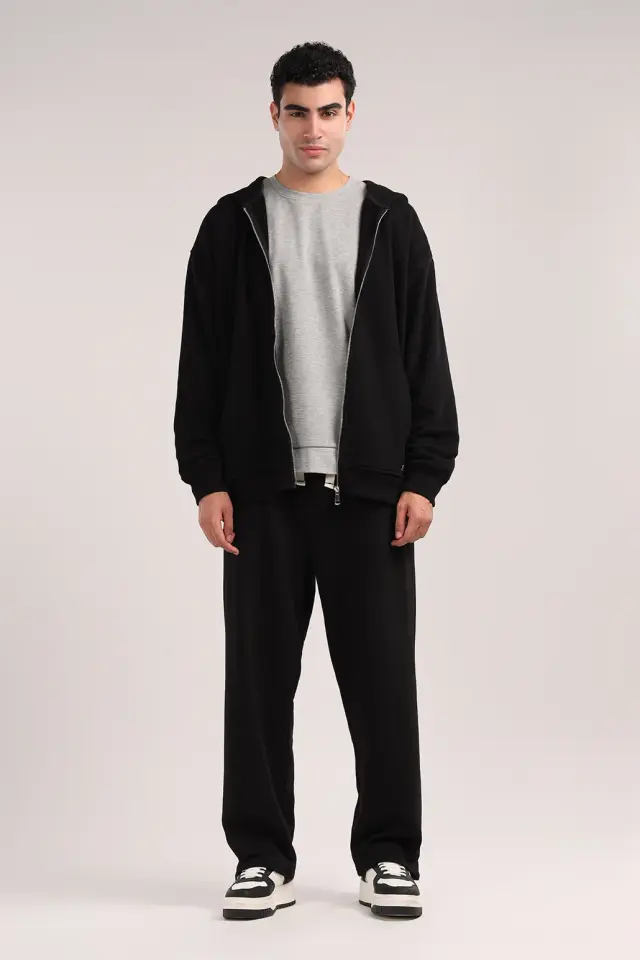 سویشرت زیپ دار مردانه مدل 4500-لوک