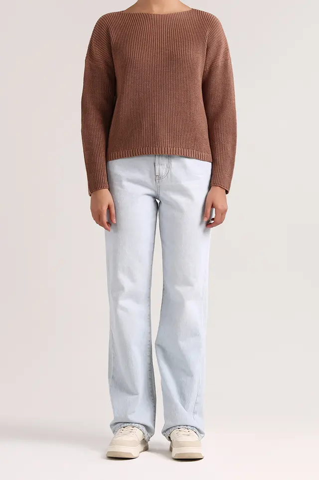 بلوز بافت ساده زنانه مدل 4363-لوک