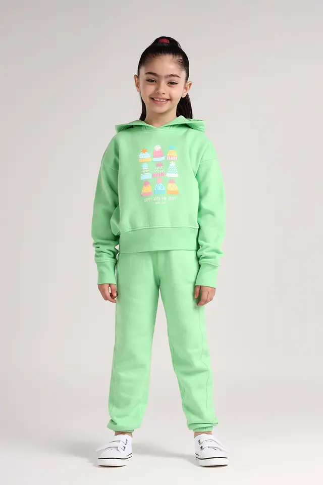 هودی چاپ دار دخترانه مدل 4522-لوک