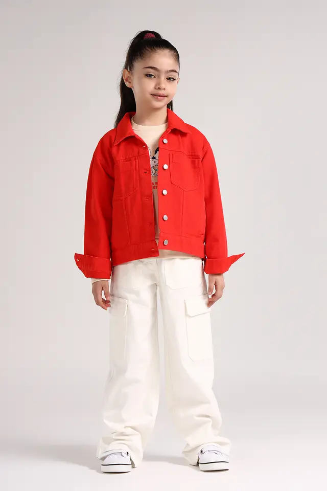 بلوز طرحدار دخترانه مدل 4541-لوک