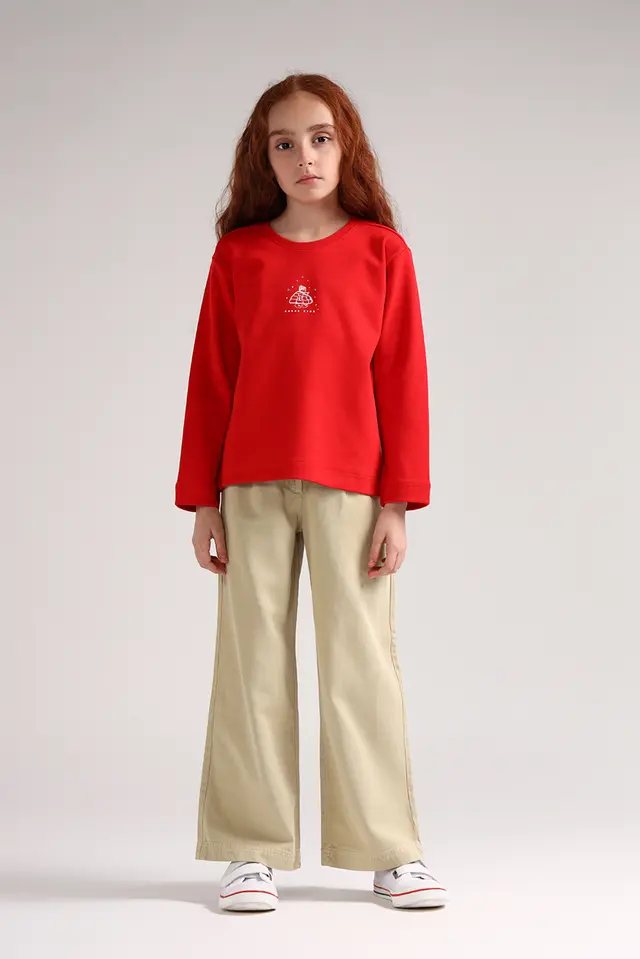 بلوز دخترانه اسپرت مدل 4533-لوک