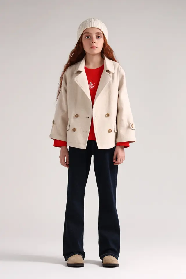 کت ساده دخترانه مدل 4578-لوک