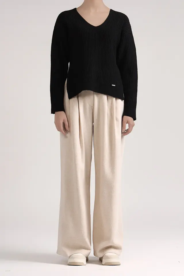 بافت یقه هفت زنانه مدل 4443-لوک