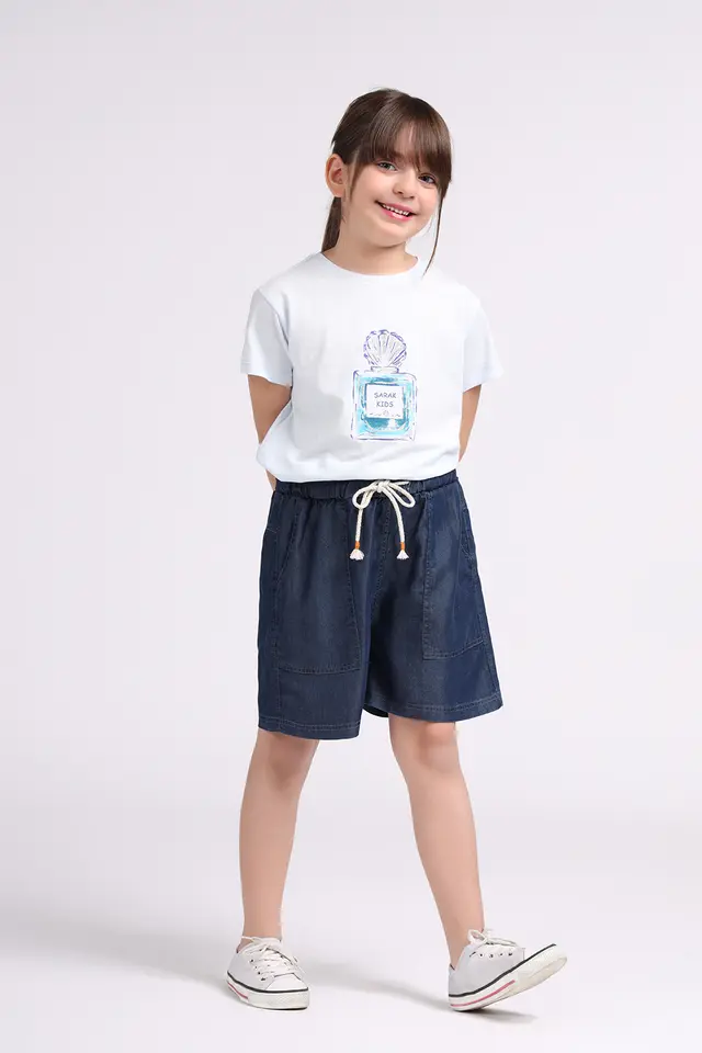 شلوارک دخترانه تابستانی مدل 4031-لوک