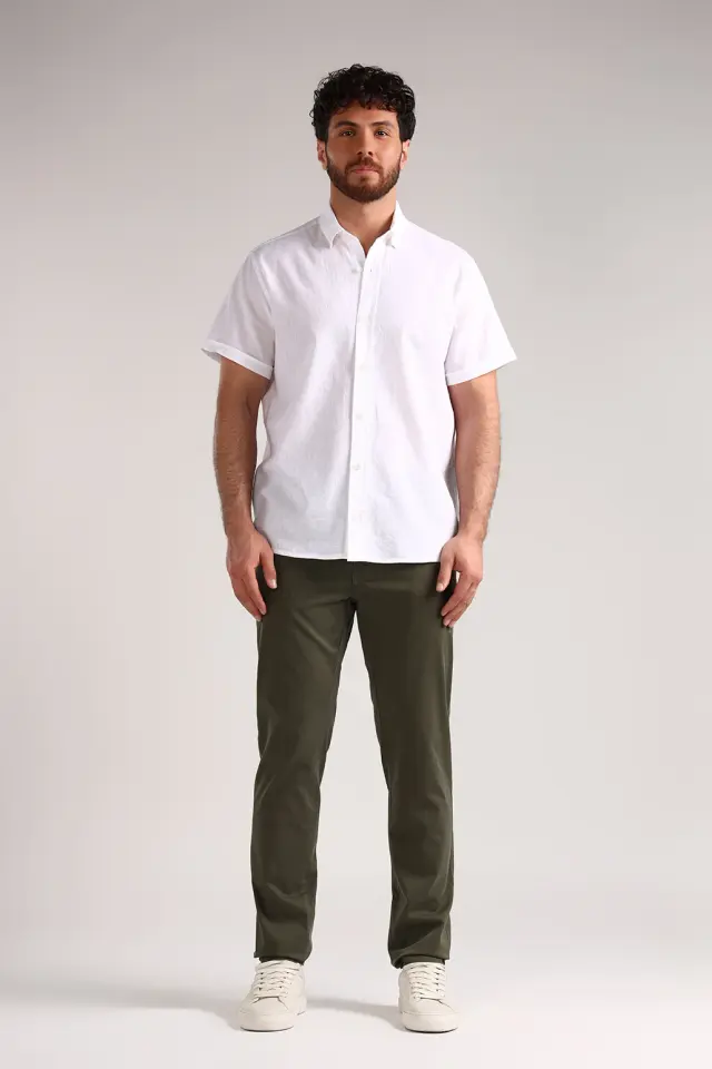 شلوار مردانه کتان مدل 4207-لوک