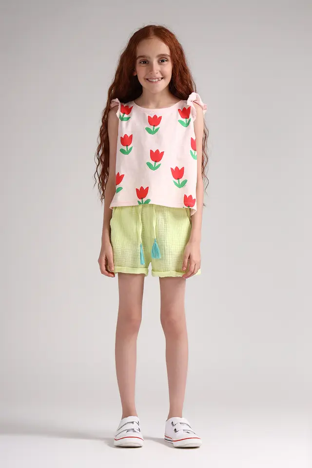 تاپ دخترانه فانتزی مدل 4216-لوک