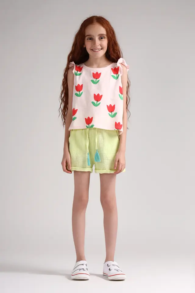 تاپ دخترانه فانتزی مدل 4216-لوک