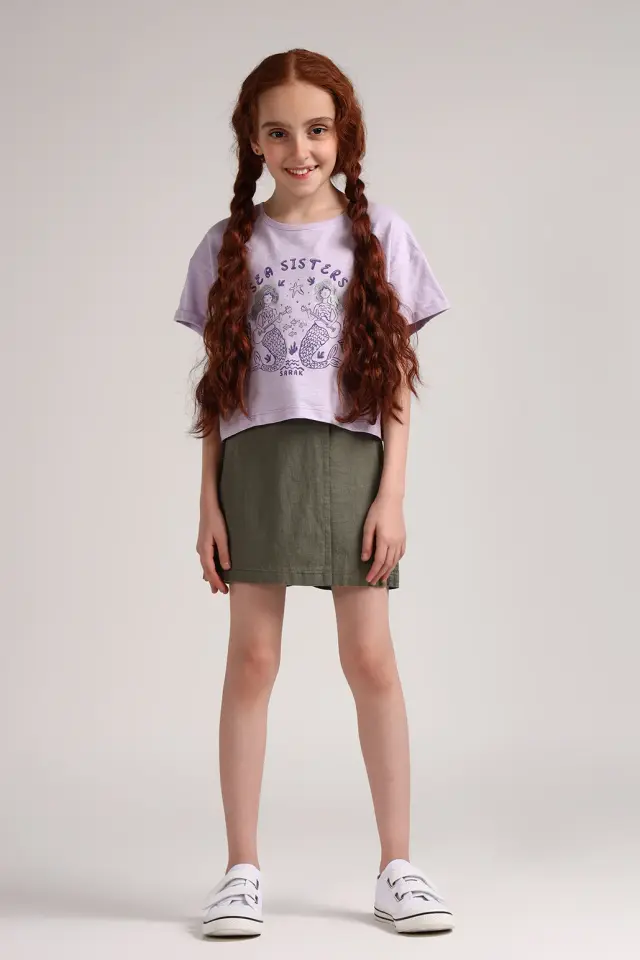 شلوارک کوتاه دخترانه مدل 4004-لوک