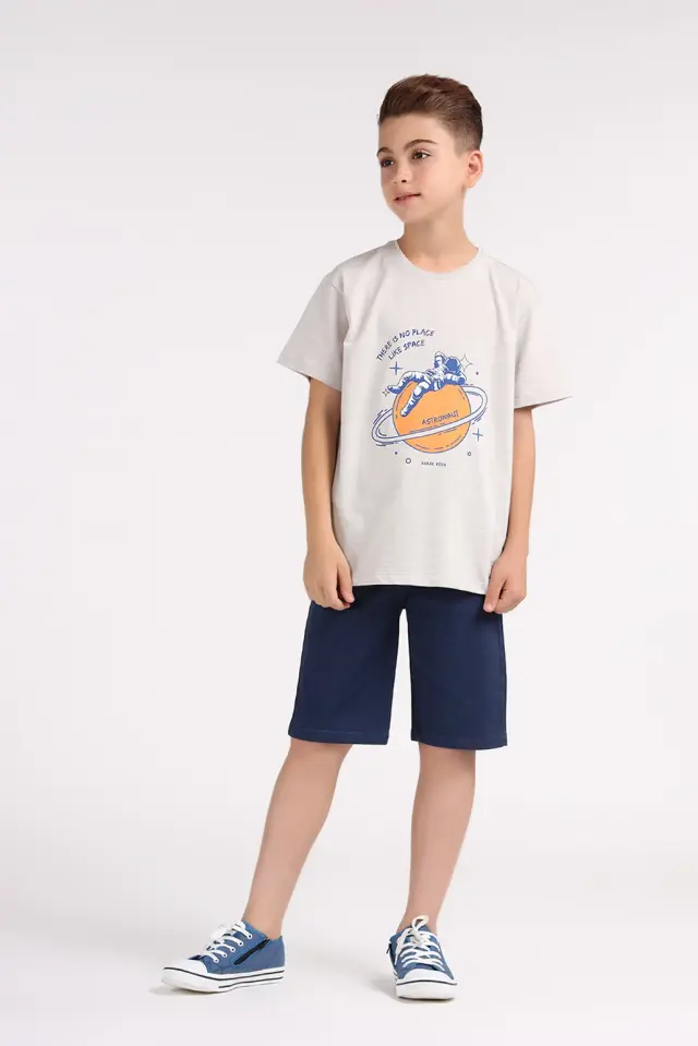 تیشرت پسرانه طرحدار مدل 4259-لوک