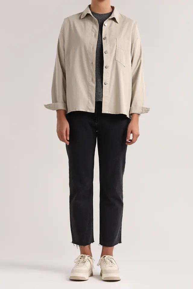 وست بافت یقه گرد زنانه مدل 4670-لوک