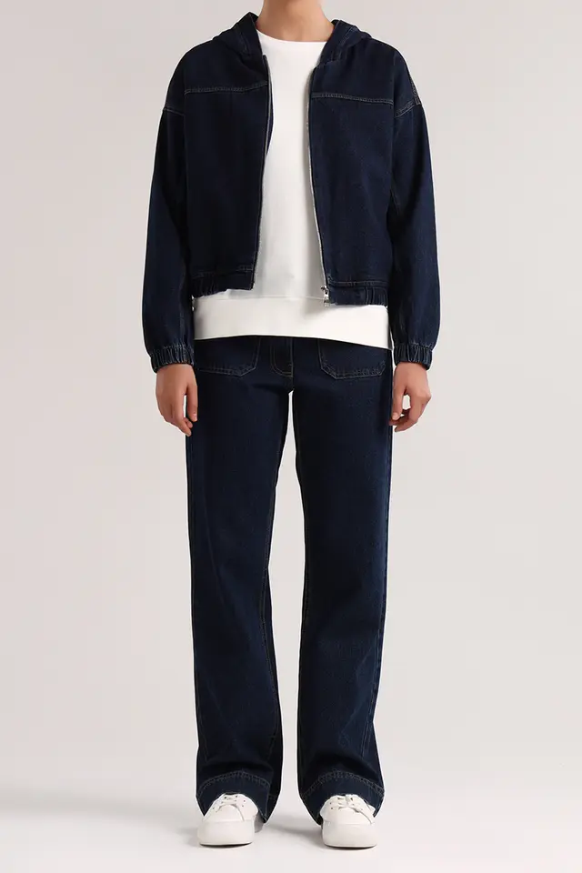 شلوار جین راسته زنانه مدل 4514-لوک