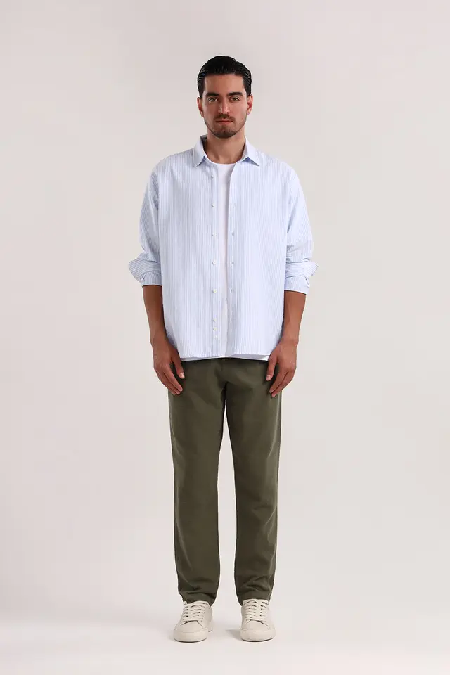 پیراهن راه راه مردانه مدل 5014-لوک