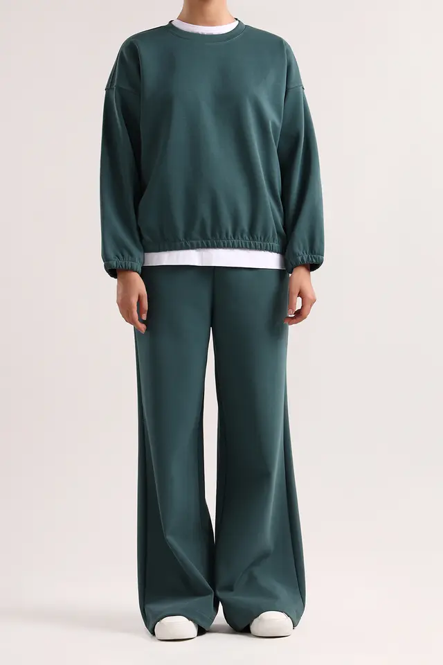 شلوار واید لگ زنانه مدل 5067-لوک