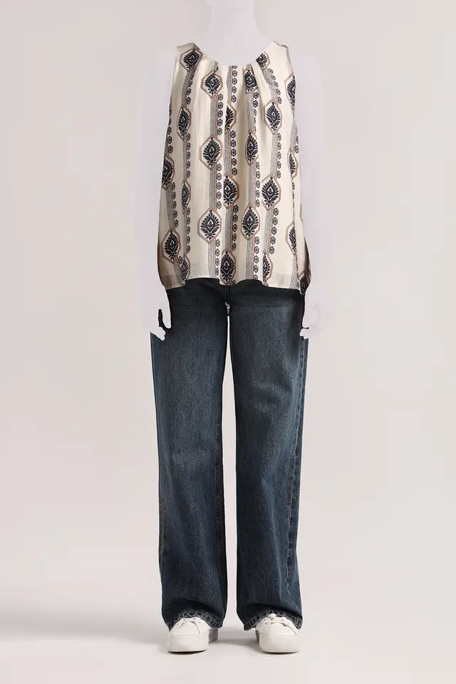 تاپ چاپدار زنانه مدل 5090-لوک