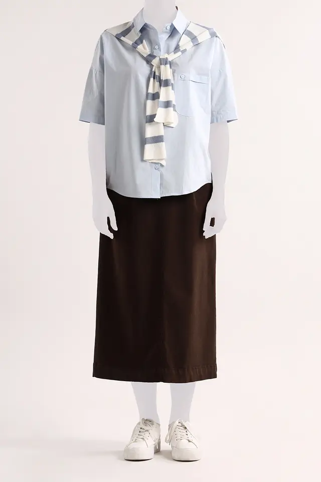 دامن کتان زنانه مدل 5024-لوک