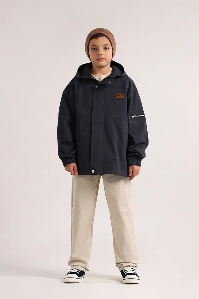 بارانی کلاهدار پسرانه مدل 5143-لوک