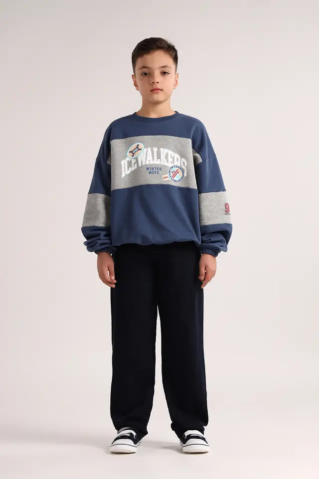 بلوز دورس یقه گرد پسرانه مدل 5032-لوک