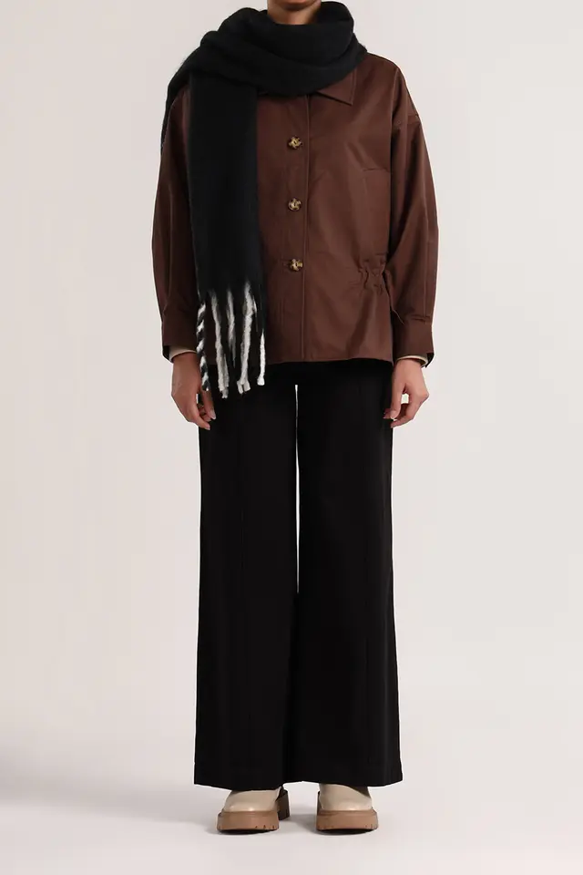 بارانی کمرکش زنانه مدل 5130-لوک