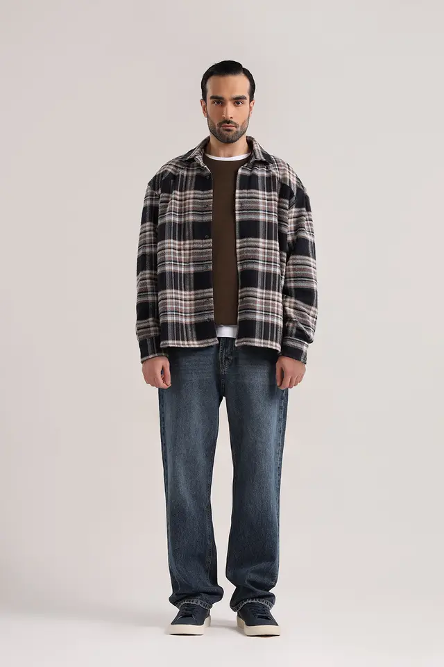 پیراهن پشمی مردانه مدل 5115-لوک