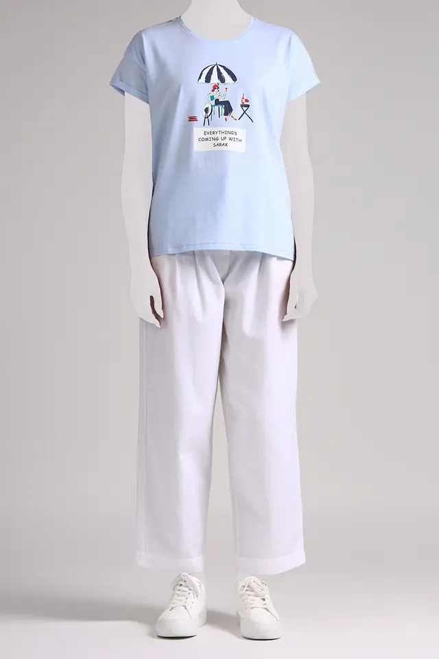 تیشرت فانتزی زنانه مدل 4407-لوک