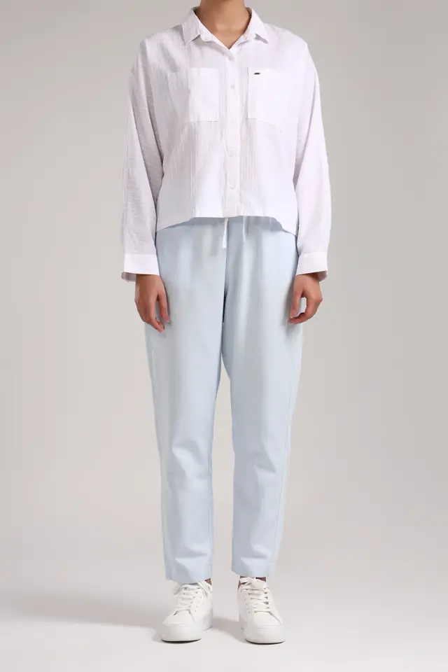 شومیز سفید زنانه مدل 4400-لوک