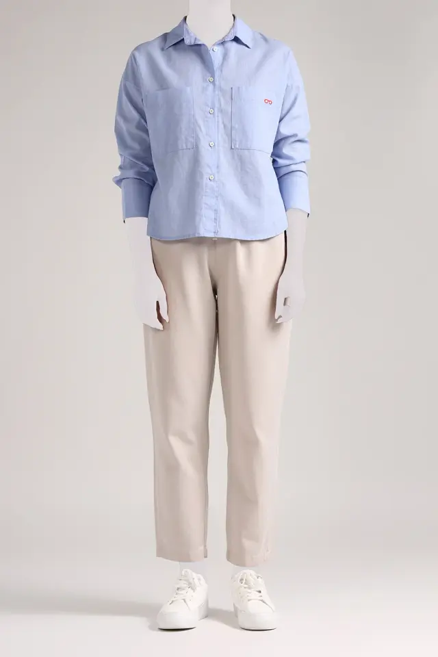 شومیز جیب دار زنانه مدل 4457-لوک