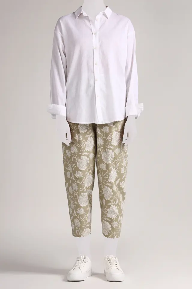 شلوار طرح دار زنانه مدل 4674-لوک