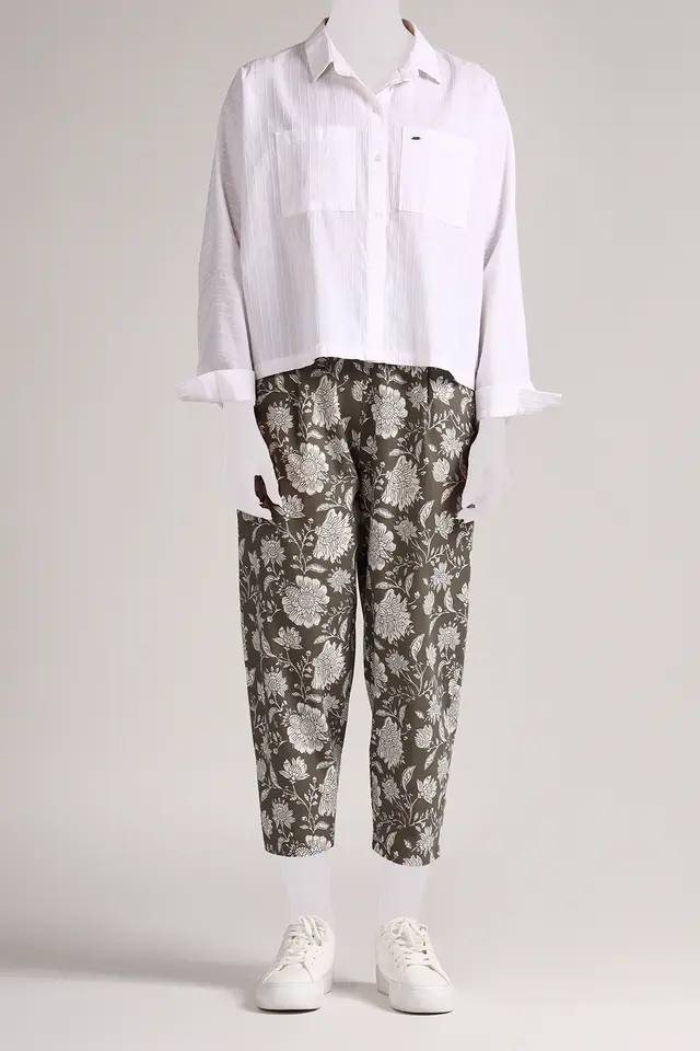 شلوار طرح دار زنانه مدل 4674-لوک