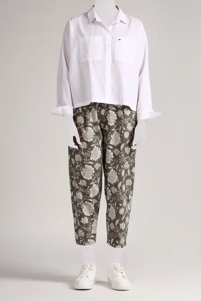 شلوار طرح دار زنانه مدل 4674-لوک