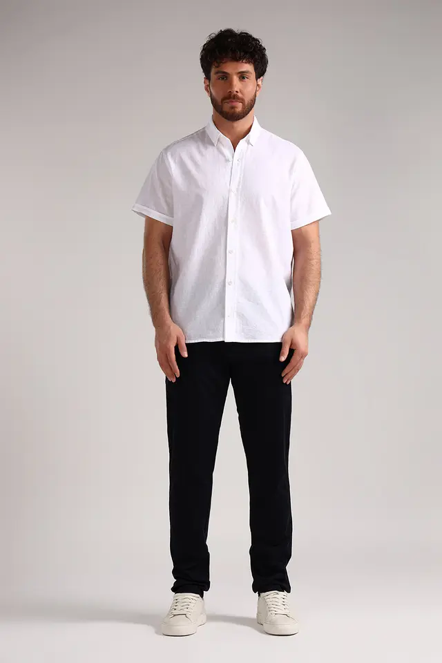 پیراهن آستین کوتاه مردانه مدل 4438-لوک