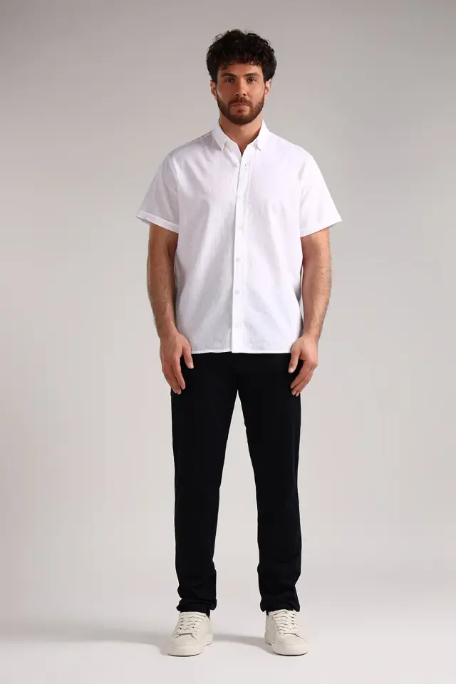 پیراهن آستین کوتاه مردانه مدل 4438-لوک