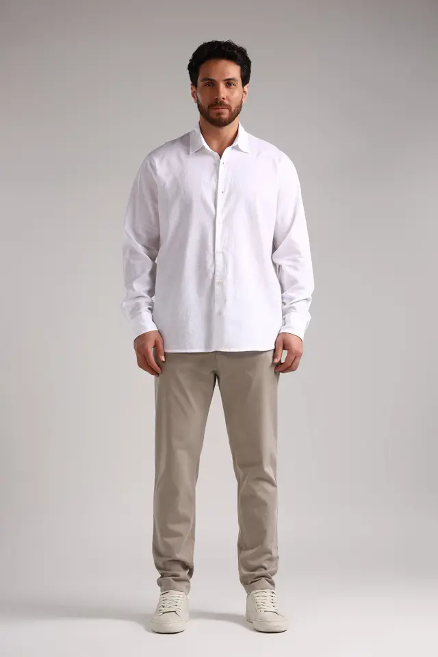 پیراهن آستین بلند مردانه مدل 4531-لوک