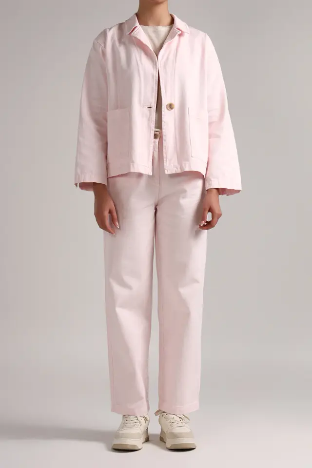 شلوار کتان زنانه مدل 4691-لوک