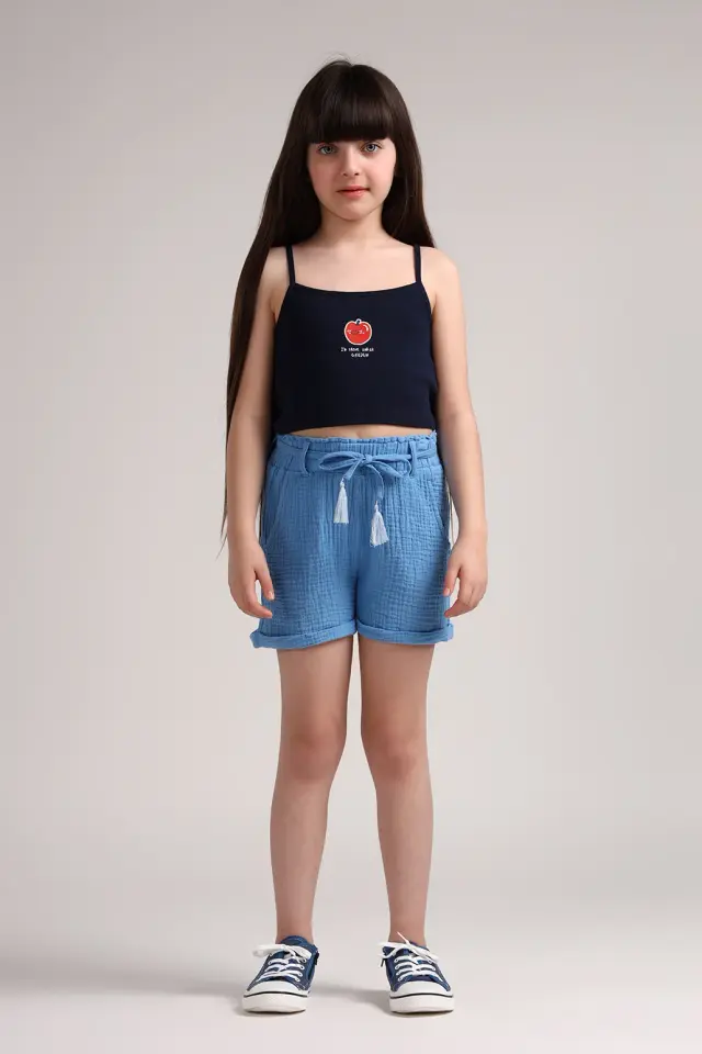 کراپ تاپ فانتزی دخترانه مدل 4382-لوک