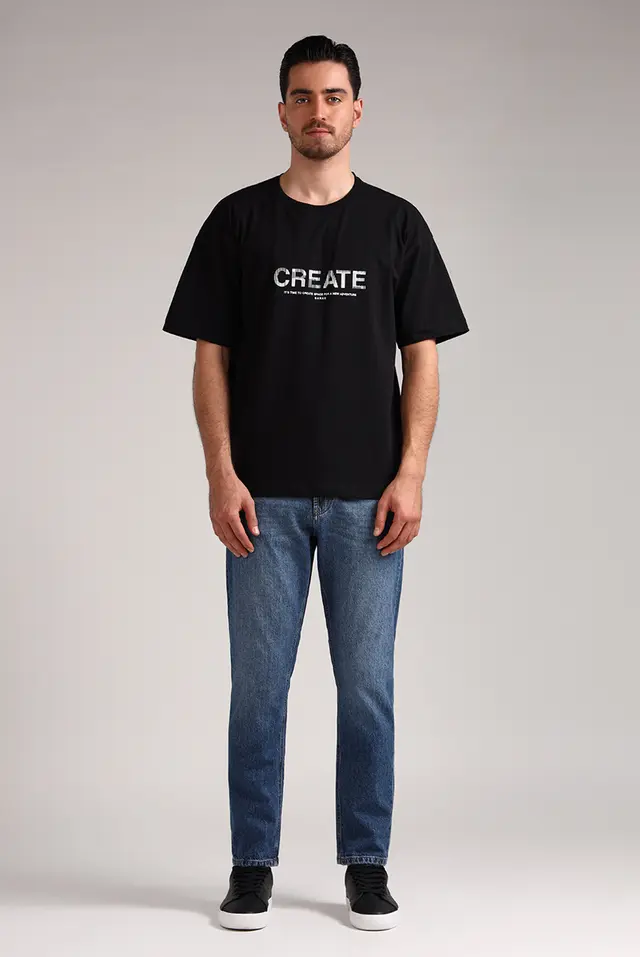 تیشرت مردانه طرحدار مدل 4722-لوک