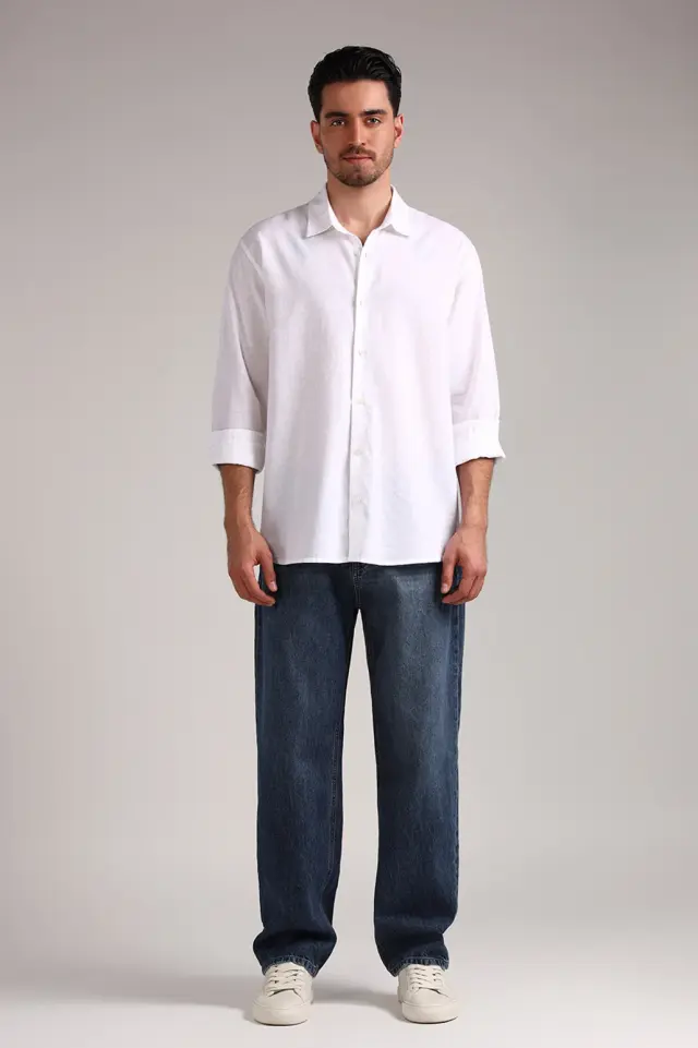 شلوار جین ساده مردانه مدل 4761-لوک