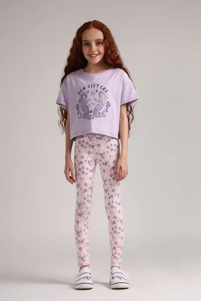 لگ طرح دار دخترانه مدل 3954-لوک