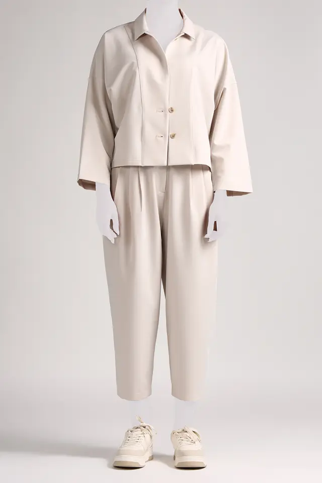 شلوار مام فیت زنانه مدل 4676-لوک