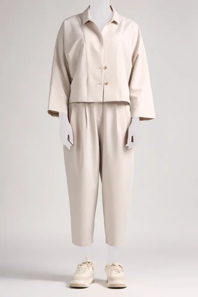 شلوار مام فیت زنانه مدل 4676-لوک