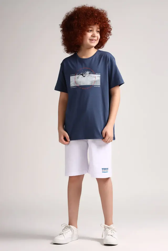 تیشرت طرح دار پسرانه مدل 4017-لوک