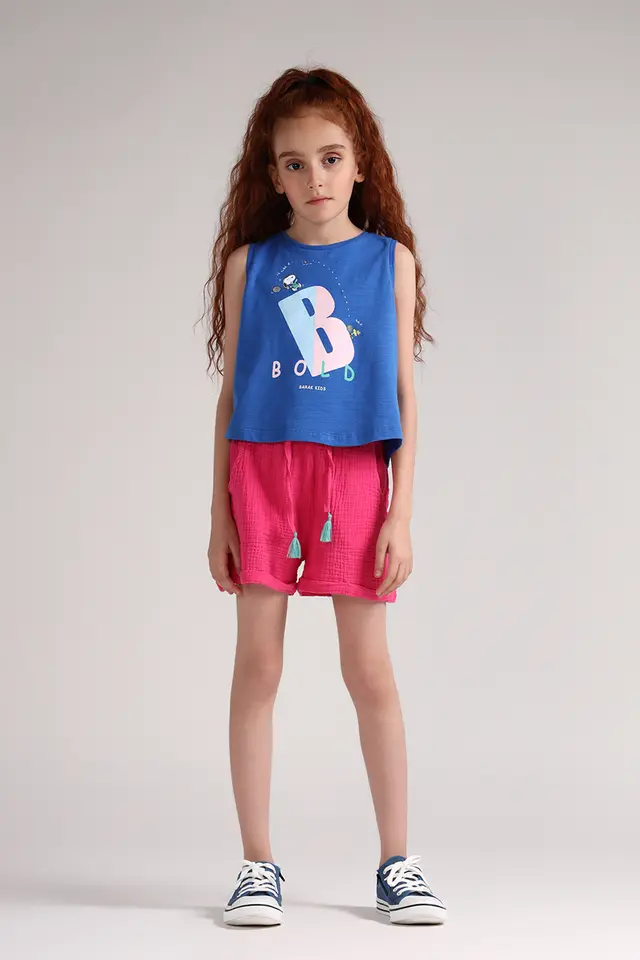 تاپ دخترانه طرحدار مدل 4412-لوک