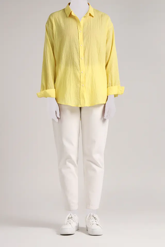 شومیز تابستانی نخی زنانه مدل 4429-لوک