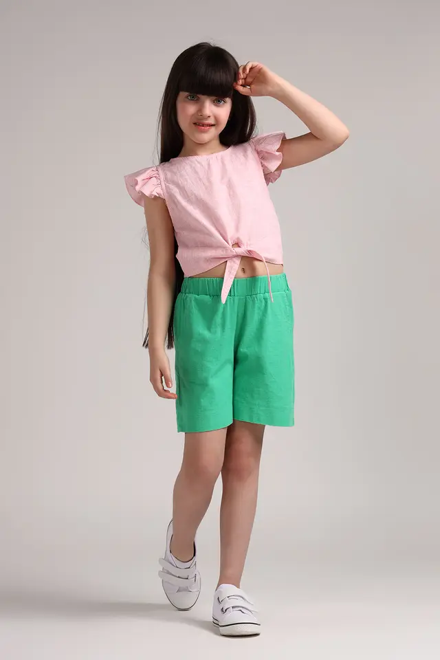 شلوارک ساده دخترانه مدل 4419-لوک